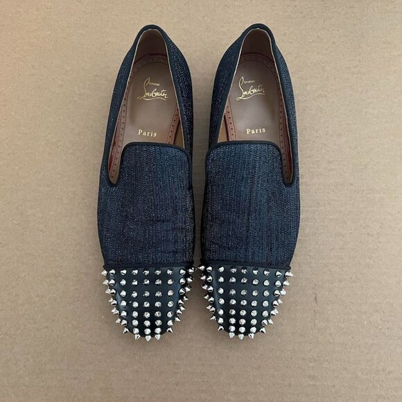 Christian Louboutin Men's Spooky Flat Calf Loafers 45 - Picture 2 of 14